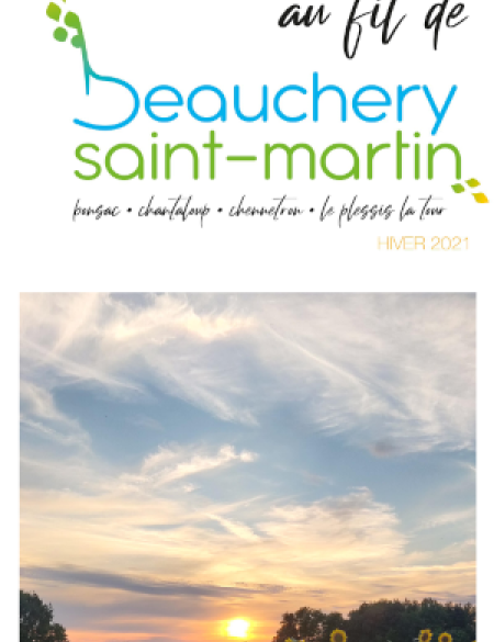 Page de garde - Au fil de Beauchery - Hiver 2021